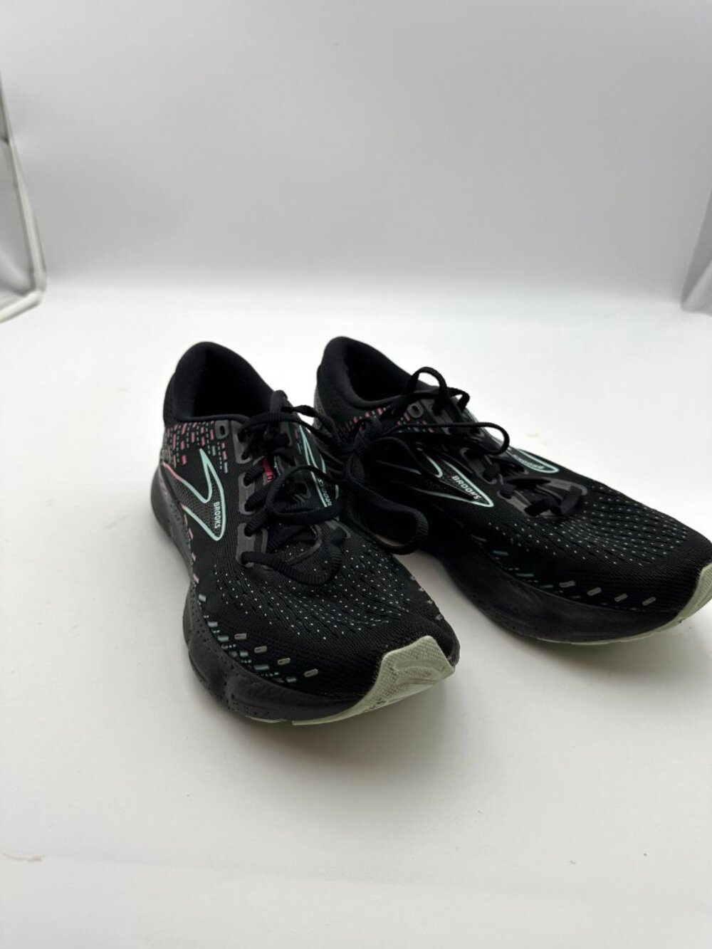 Brooks Glycerin 20 Womens Size 8 Black Pink Running Shoes Sneakers EUR 39
